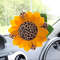 Sunflower-leopard-print-car-charm