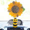 Bee-and-Sunflower-leopard-print-car-charm