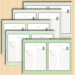 digital kitchen recipe card template