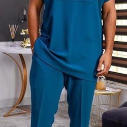 African men clothing, 2pics men sets, cotton fabric, different sizes and colors, men wesrs, all occassion, wedding suit