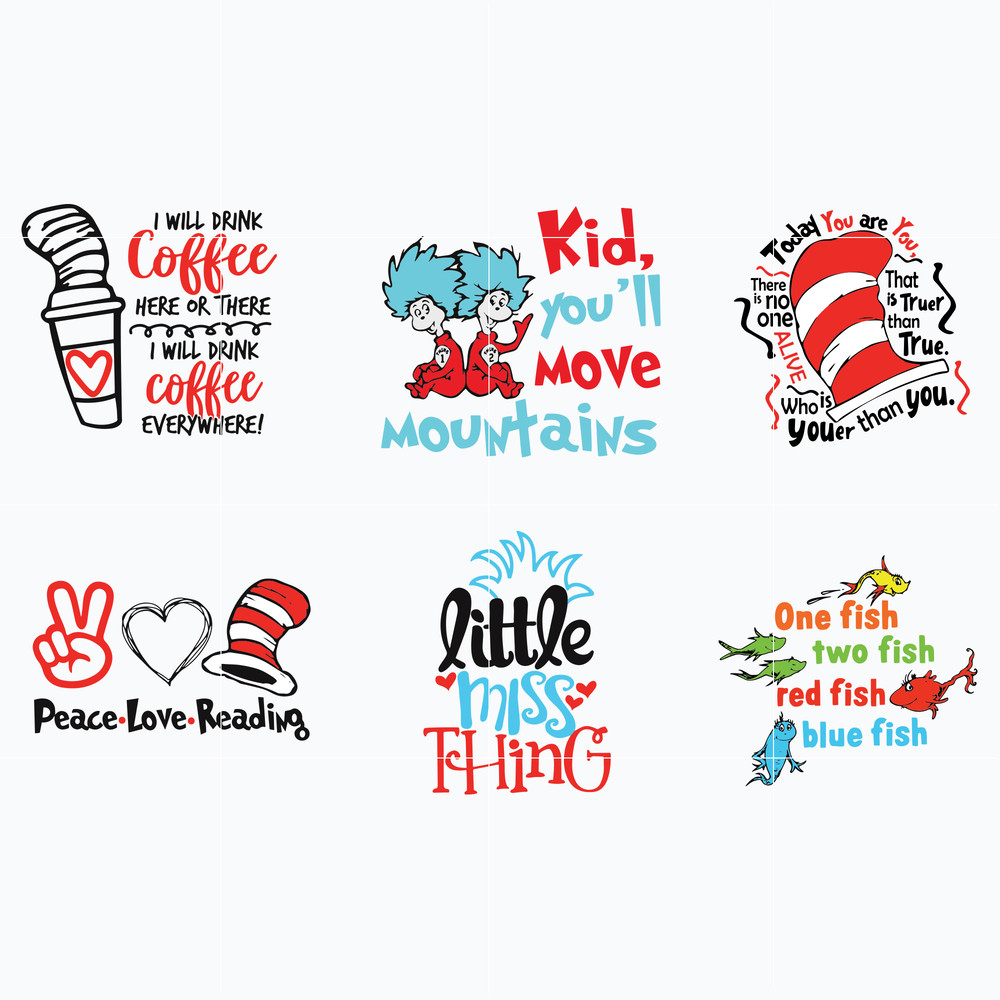 Dr Seuss Svg Bundle, Funny Dr Seuss Quote Svg, Dr Seuss Svg, Thing Svg, Cute Cat Svg, Teacher Svg, Svg File For Cricut DR92.jpg