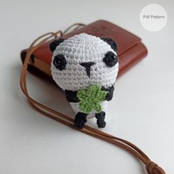 Panda Crochet Pattern Amigurumi Crochet Pattern Panda Mini Amigurumi Animals Panda Keychain Pattern Toy Miniature