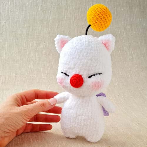 FFXIV, Moogle plush, Final fantasy xiv, Crochet toy, Game character, Final Fantasy gift, ffxiv cosplay, ff14, Amigurumi