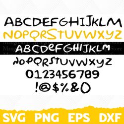 Font svg, Silhouette, Cricut Font, Bundle Font, Cute Fonts, Instant Download