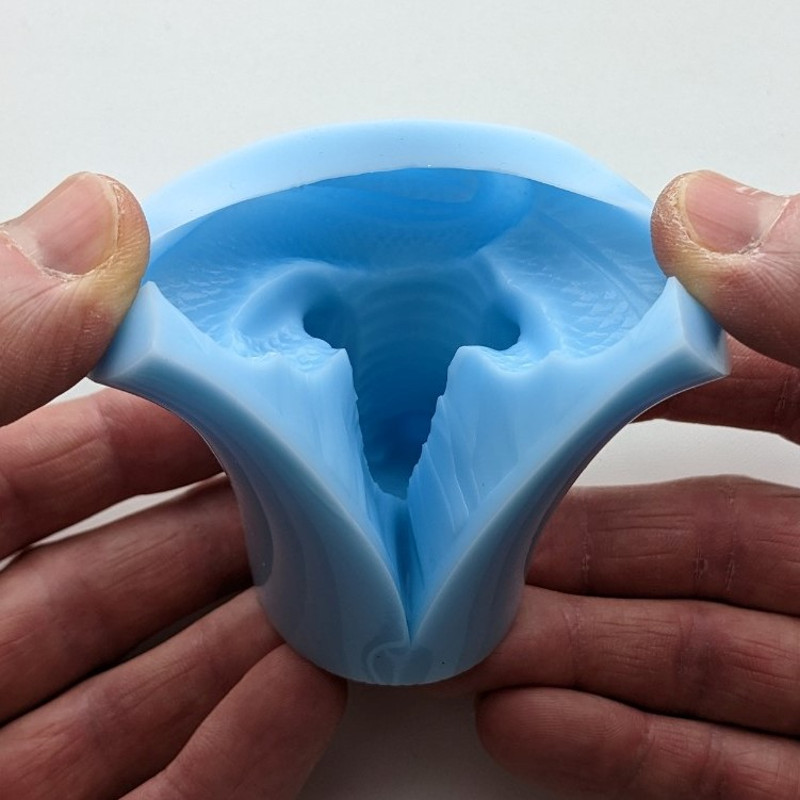 Cobra silicone mold open