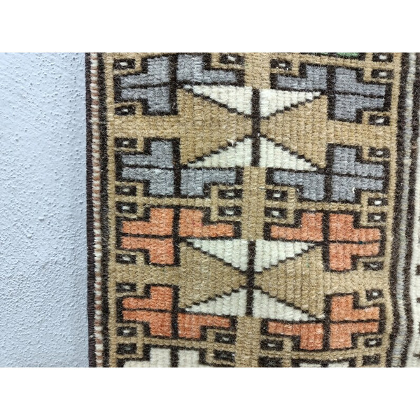 Small Turkish Rug, Vintage Area Rug, Bohemian Rug, Wool Rug, Carpet Rug, Antique Rug, Oushak Rug07.jpg