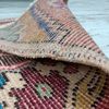 floral mat, meditation mat, pastel color mat, pretty mat, turkish area rug, boho mat, bath mat, vintage oushak rug9.jpg