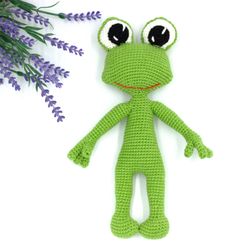 Personalized frog toy, stuffed frog, plush toy, baby shower gift, frog doll