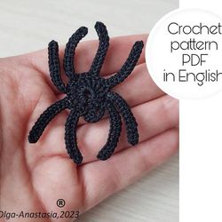 Spider 2 , crochet pattern , Spider on the web crochet pattern , crochet motif pattern , pattern crochet .