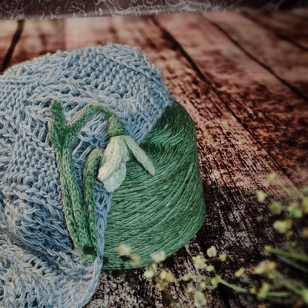 Snowdrop knitting pattern, flower pattern, knitting patterns knit pattern, design patterns, easy knitting projects,  PDF 3.jpg