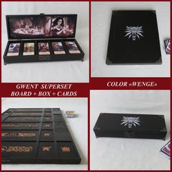 Gwent Super Set Witcher 3 - Gwent Board and Box with Gwent Cards 5 decks