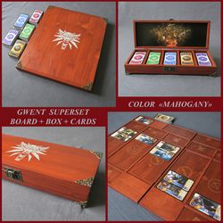 Gwent Super Set Witcher 3 - Gwent Board and Box with 5 decks