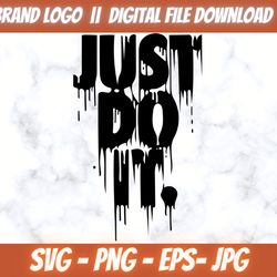 nike just do it logo nike design silhouette svg vector, png,eps,jpg instant download