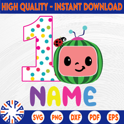 cocomelon personalized name and ages birthday svg png, cocomelon brithday png svg, cocomelon family birthday png, waterm