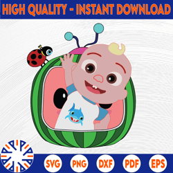 cocomelon jj png svg, jj svg cocomelon brithday svg jpg, cocomelon,cocomelon family birthday svg , watermelon png, jpg