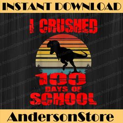 100 days of school dinosaur boys kids 100th day kindergarten png