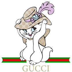 logo gucci cat disney brand svg, fashion brand svg, cat gucci logo silhouette svg file cut digital download