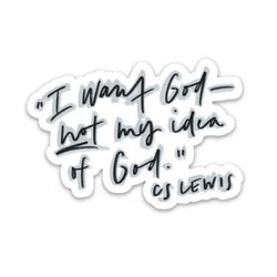 cs lewis quote sticker | christian stickers | religious faith decals