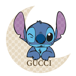 logo gucci stitch disney brand svg, fashion brand svg, stitch gucci logo silhouette svg file cut digital download