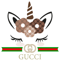 logo gucci unicorn brand svg, fashion brand svg, unicorn gucci logo silhouette svg file cut digital download
