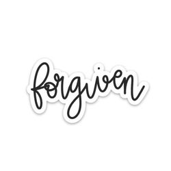forgiven sticker | scripture quotes decal | bible verse inspired