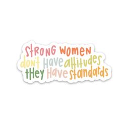feminist sticker | strong women affirmation decal | inspirational stickers
