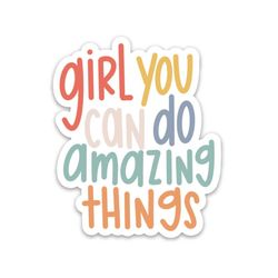 girl stickers | inspirational decal | self care sticker | mental health sticker