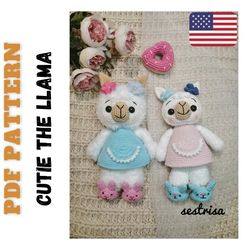 Llama crochet toy, Cutie the Alpaca