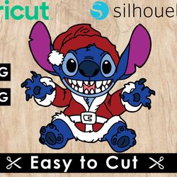 lilo and stich christmas svg files, lilo stich svg files, vector png images, svg cut files for cricut, clipart bundle