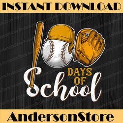 baseball 100 days of school happy 100th day teacher kids png