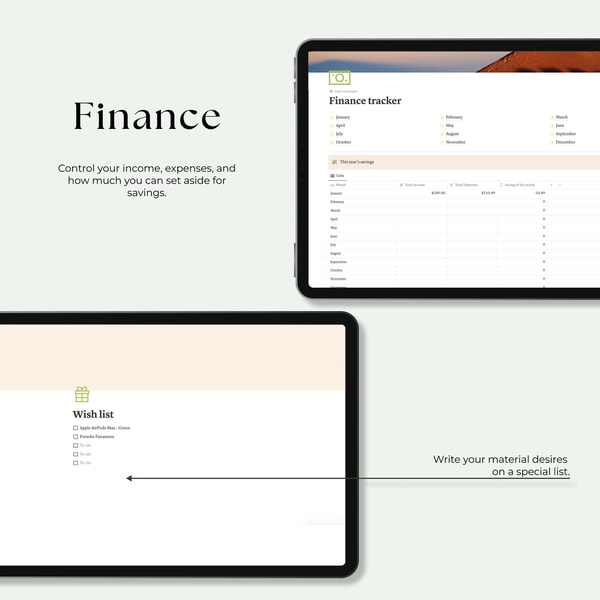Notion planner template, Digital planner, Personal Planner, | Inspire ...