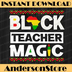 black teacher magic - black history month teacher student png