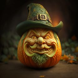 Pumpkin-style leprechaun