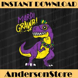 mardi grawr t-rex dinosaur dino mardi gras carnival, louisiana party, happy mardi gras png