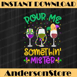 pour me something mister funny drinking mardi gras festival, louisiana party, happy mardi gras png