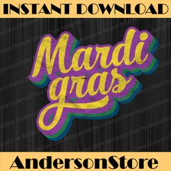 vintage mardi gras retro masquerade costume bead parade mardi gras festival, louisiana party, happy mardi gras png