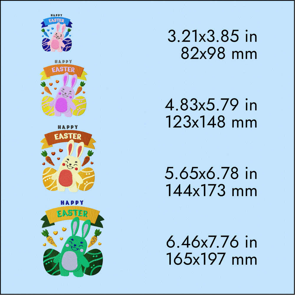 easter rabbit holiday machine embroidery designs