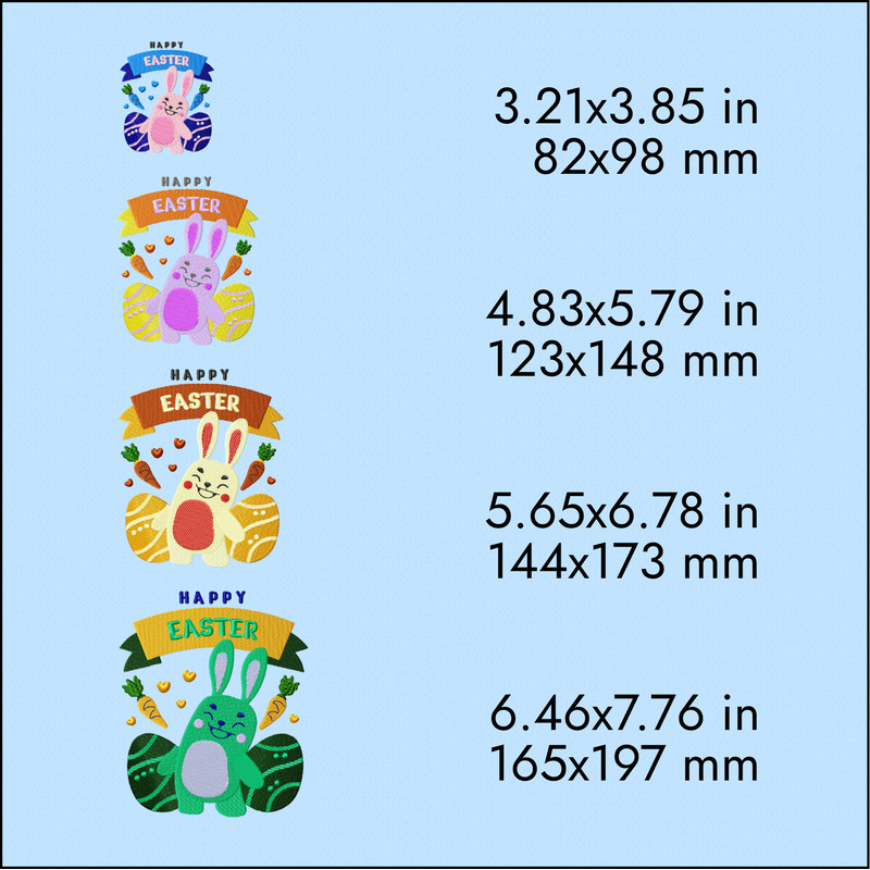 easter rabbit holiday machine embroidery designs