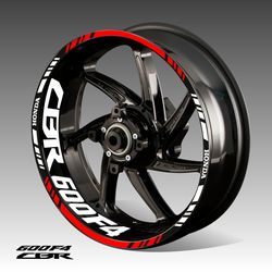 HONDA  CBR 600 F4 rim decal wheel motorcycle Honda cbr600f4  fi stickers stripes wheel decals for Honda cbr600f4