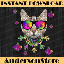 mardi gras new orleans funny cat mask sunglasses mardi gras festival, louisiana party, happy mardi gras png