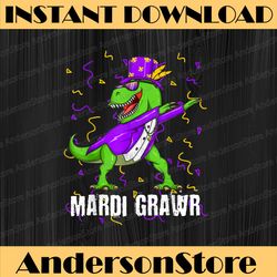 mardi gras dabbing t rex dinosaur mardi grawr bead mardi gras festival, louisiana party, happy mardi gras png