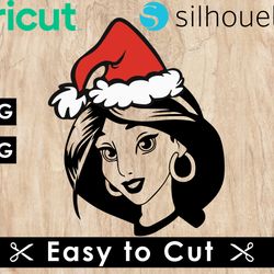 princess christmas svg files, princess svg files, vector png images, svg cut files for cricut, clipart bundle