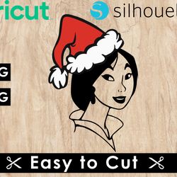 princess christmas svg files, princess svg files, vector png images, svg cut files for cricut, clipart bundle