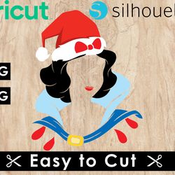 snow white christmas svg files, snow white svg files, vector png images, svg cut files for cricut, clipart bundle