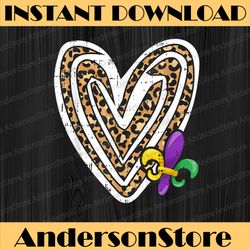 heart leopard print mardi gras cute carnival parade mardi gras festival, louisiana party, happy mardi gras png