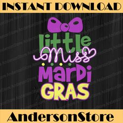 little miss mardi gras - mardi gras costume mardi gras festival, louisiana party, happy mardi gras png