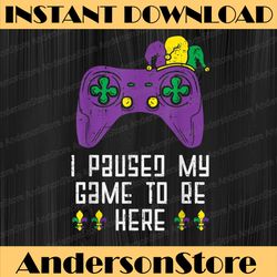 paused my game mardi gras video gaming gamer mardi gras festival, louisiana party, happy mardi gras png