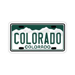 colorado license plate vinyl decal | colorado sticker | laptop sticker | water bottle sticker | co sticker