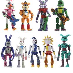 FNAF 9pcs SET Five Nights at Freddy's Action Figure Gift New USA Stock ITEM ON THIS LISTING WE SEND TO CANADA ONLY
