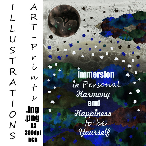 art-prints-posters-illustrations-magical-affirmations-spa-relaxation-stars